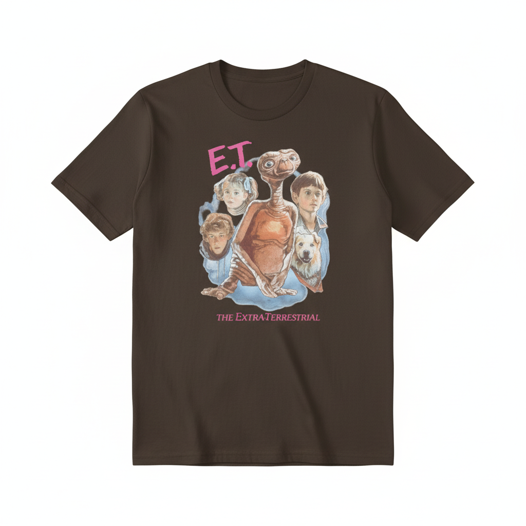 E.T. t-shirt - Brown