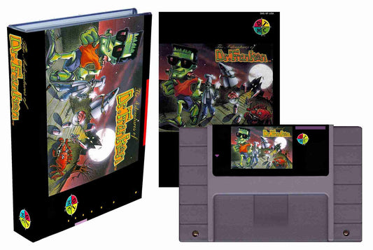 The Adventures of Dr. Franken (SNES Compatible) - Reproduction Video Game Cartridge with Case and Manual image 0