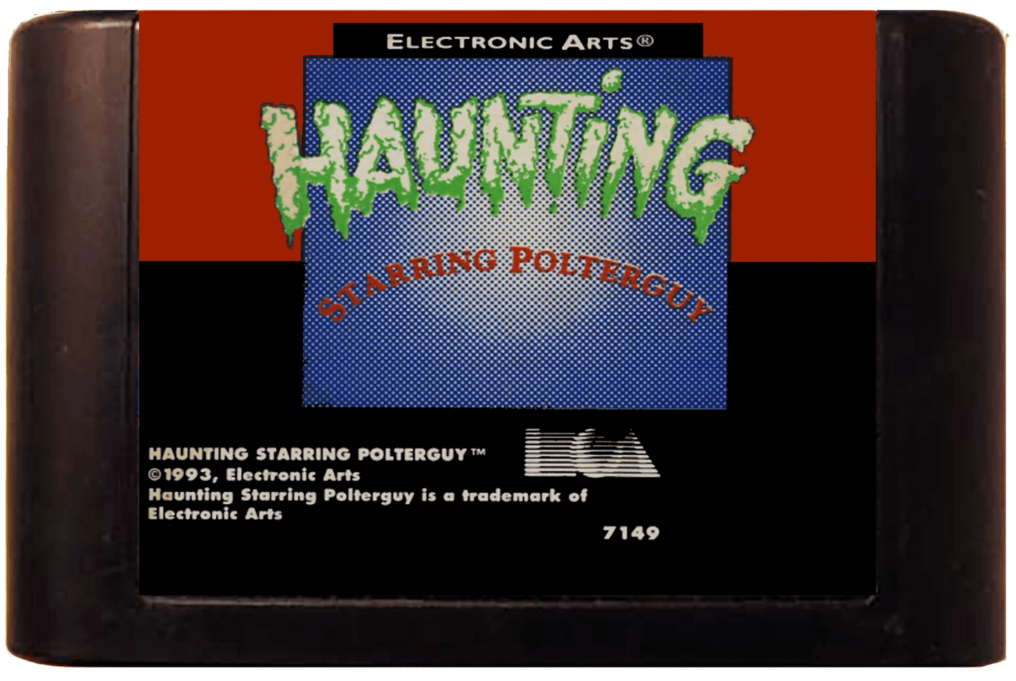 Haunting Starring Polterguy (Genesis Compatible) - Reproduction Video Game Cartridge image 0