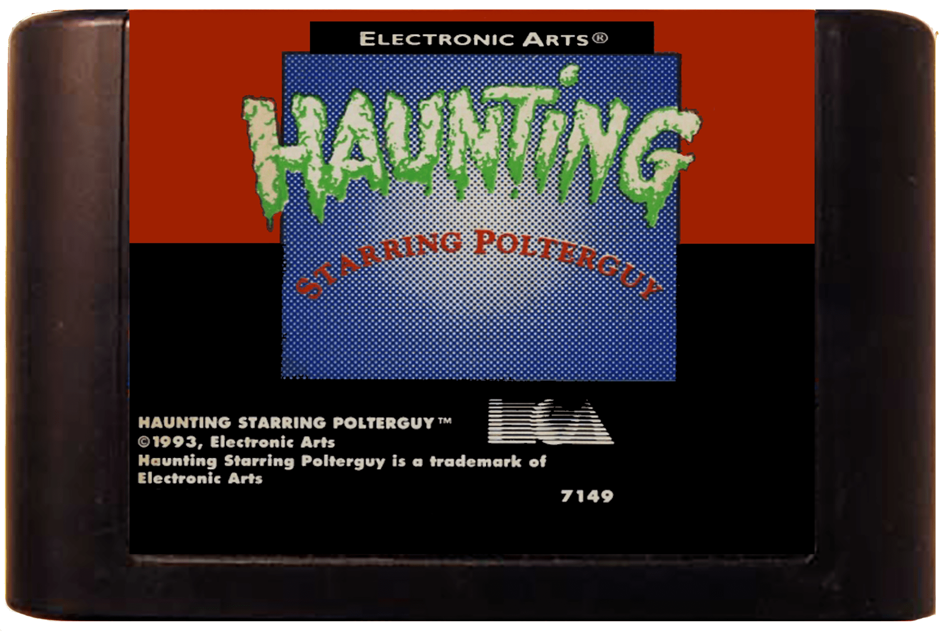 Haunting Starring Polterguy (Genesis Compatible) - Reproduction Video Game Cartridge image 0