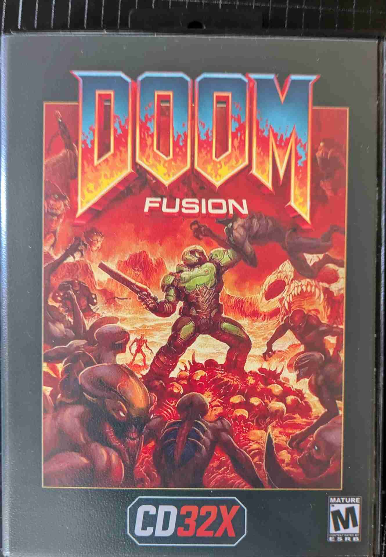 Doom CD32X Fusion (V2.2) - SRAM Saving - Reproduction Video Game Cartridge and Compact Disc with Case and Manual image 3
