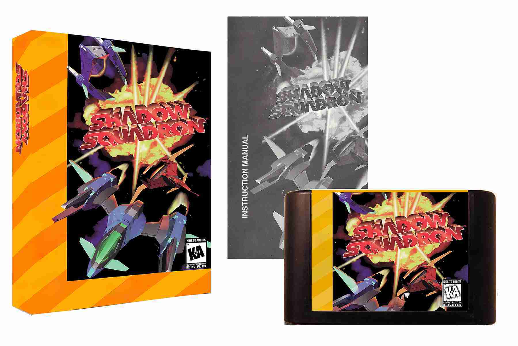 Shadow Squadron (32X Compatible) – Reproduction Video Game Cartridge with Case and Manual image 0