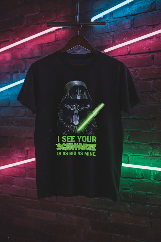 Hanging on hanger with neon