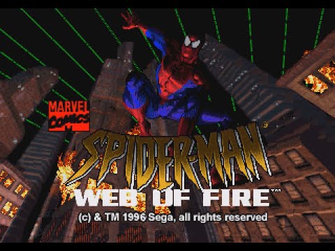 Spider-Man: Web of Fire (32X Compatible) – Reproduction Video Game Cartridge with Case and Manual