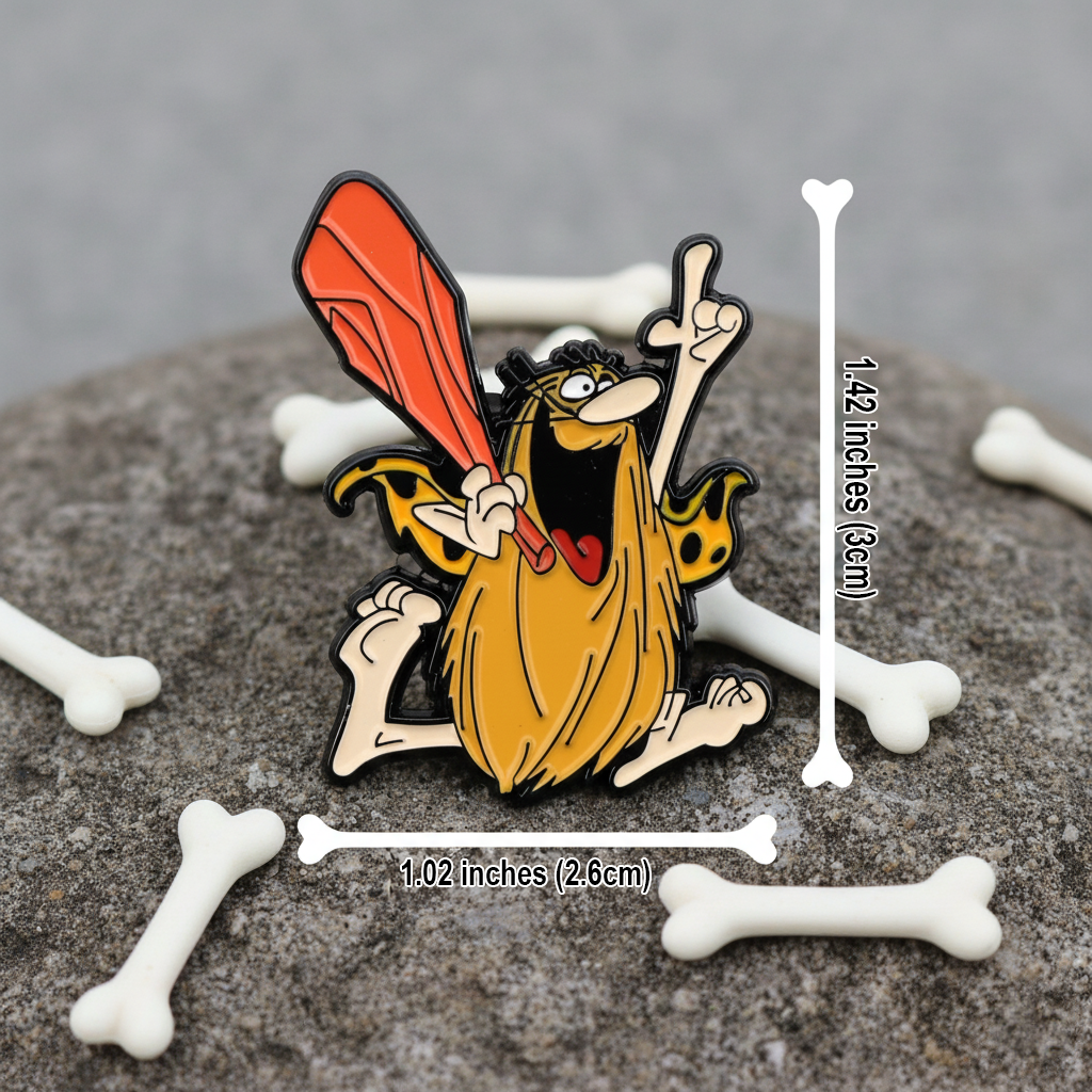 Captain Caveman Enamel Pin – Classic Saturday Morning Cartoon Icon