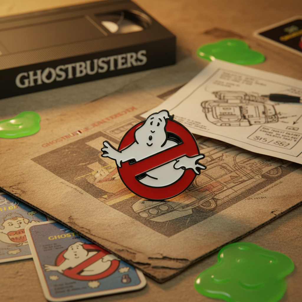 Ghostbusters Logo Enamel Pin – Classic No-Ghost Symbol Collectible