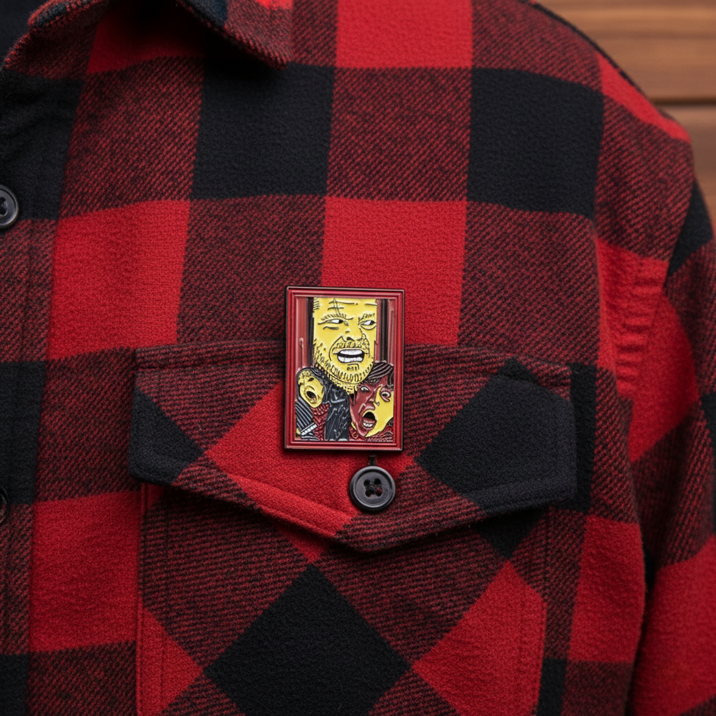 The Shining 'Here's Johnny' Jack Nicolson Horror Movie Scene Enamel Pin