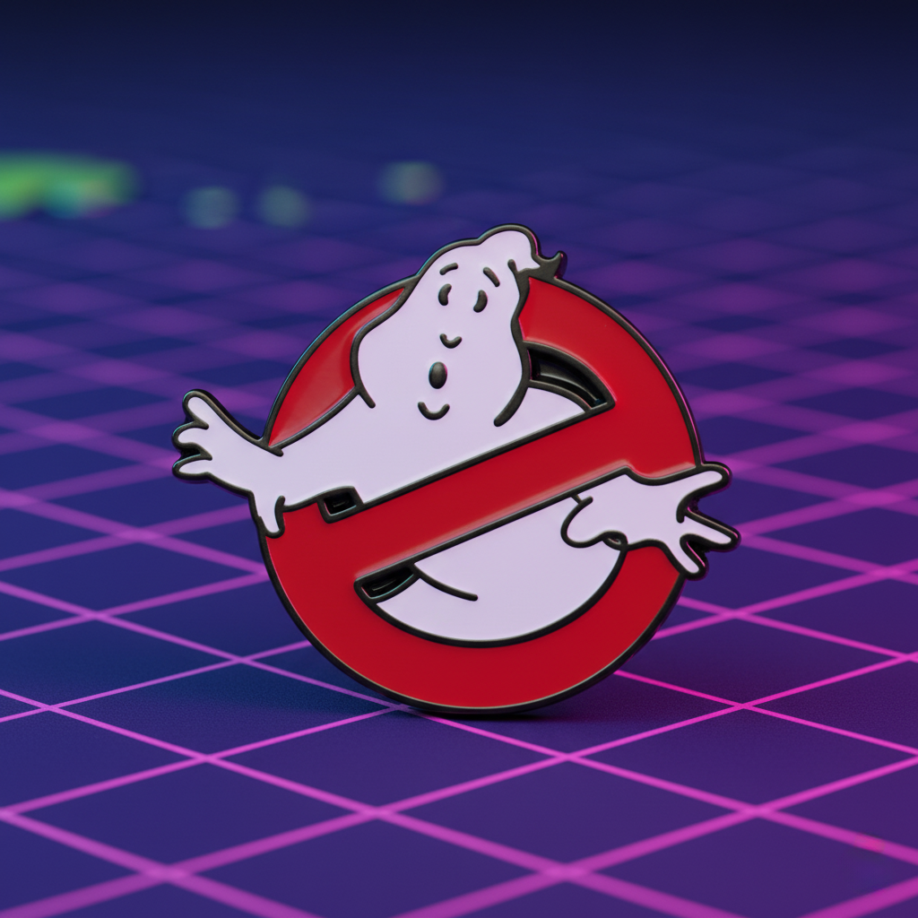Ghostbusters Logo Enamel Pin – Classic No-Ghost Symbol Collectible