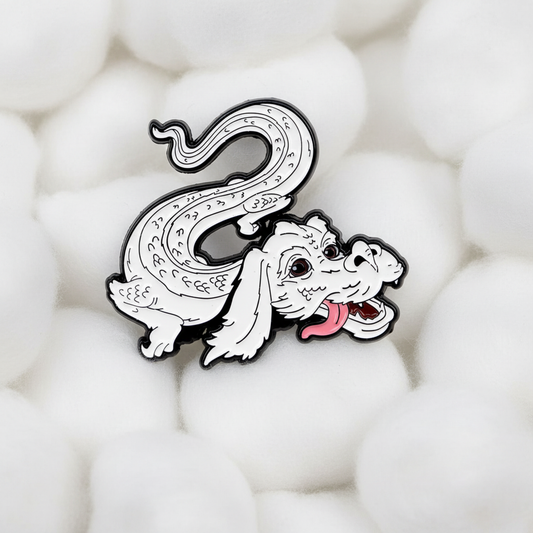 Falcor Enamel Pin – NeverEnding Story Fantasy Lapel Badge for 80s Fans