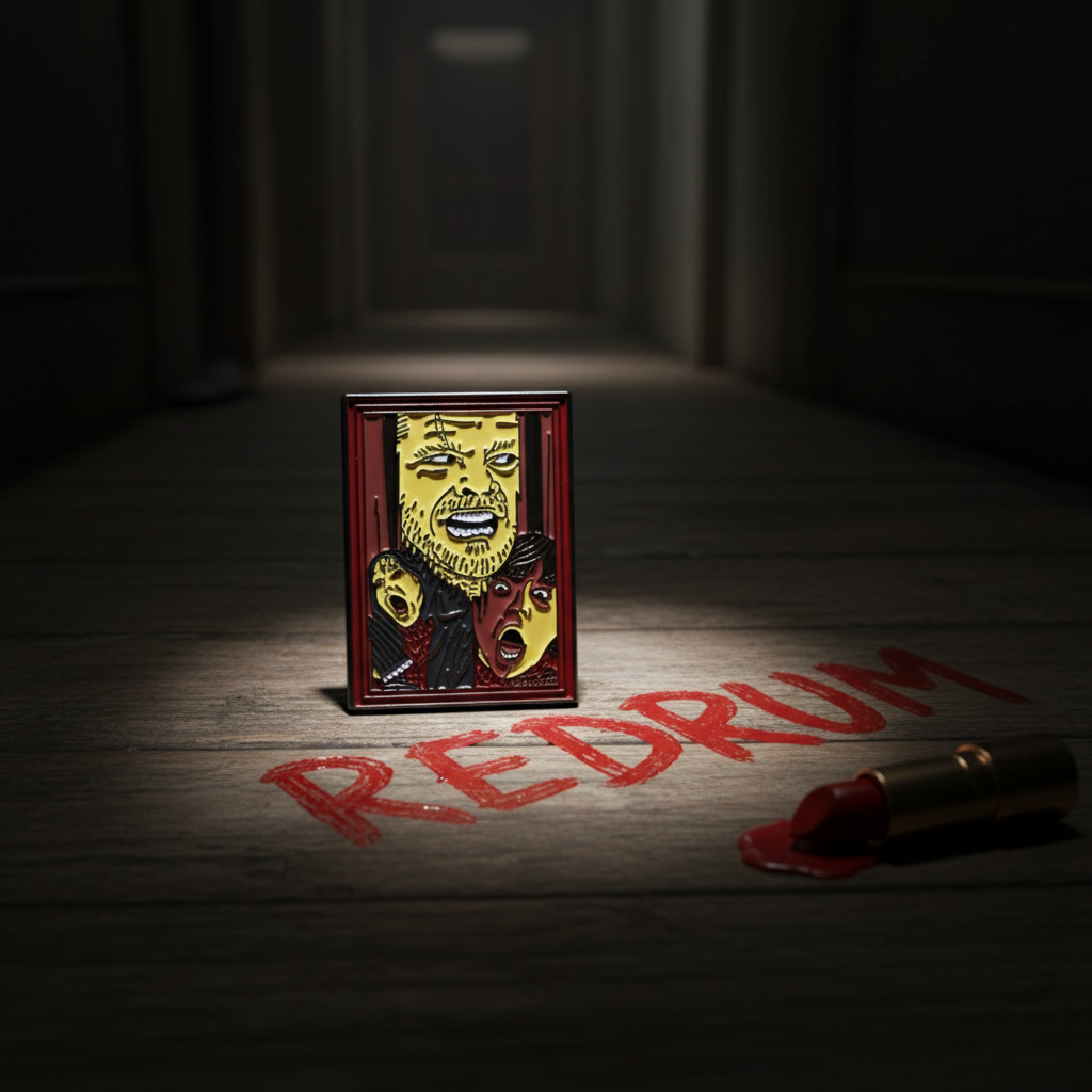 The Shining 'Here's Johnny' Jack Nicolson Horror Movie Scene Enamel Pin