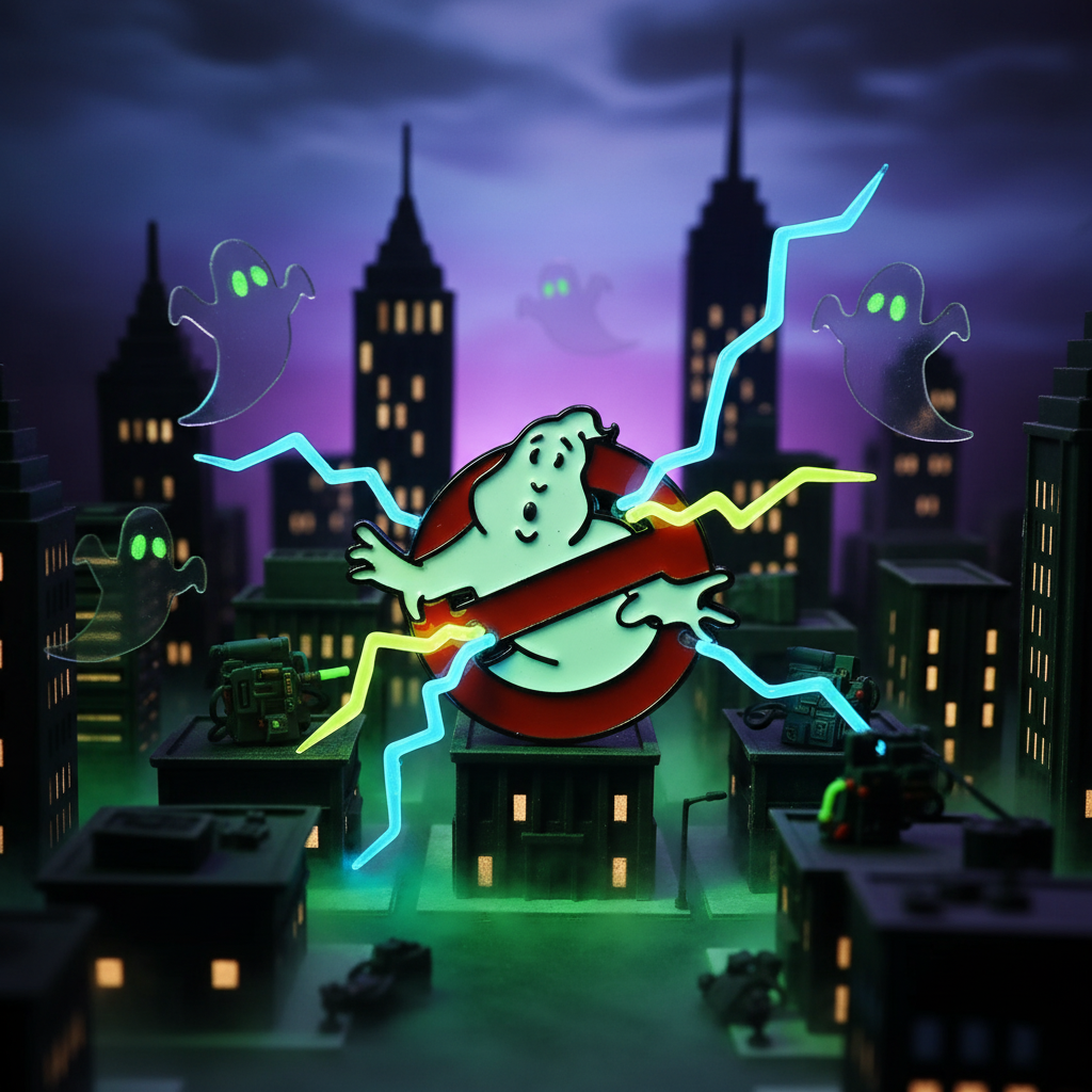 Ghostbusters Logo Enamel Pin – Classic No-Ghost Symbol Collectible