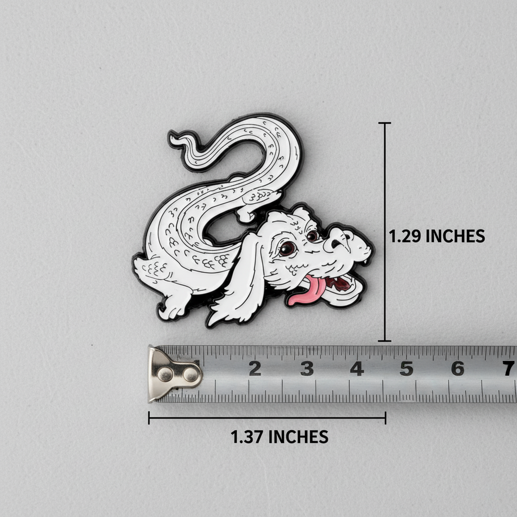 Falcor Enamel Pin – NeverEnding Story Fantasy Lapel Badge for 80s Fans
