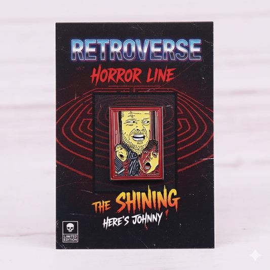 The Shining 'Here's Johnny' Jack Nicolson Horror Movie Scene Enamel Pin