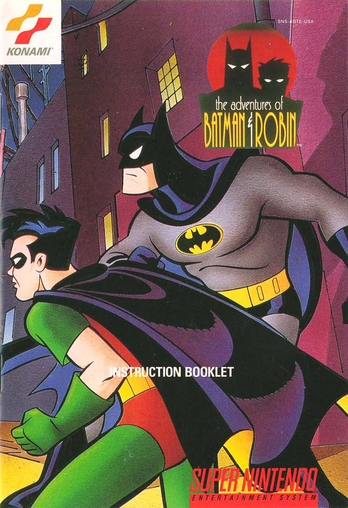 The Adventures of Batman & Robin (SNES Compatible) - Reproduction Video Game Cartridge with Case and Manual