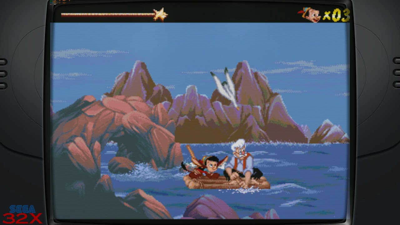 Pinocchio 32X (Prototype) (32 Compatible) – Reproduction Video Game Cartridge with Case