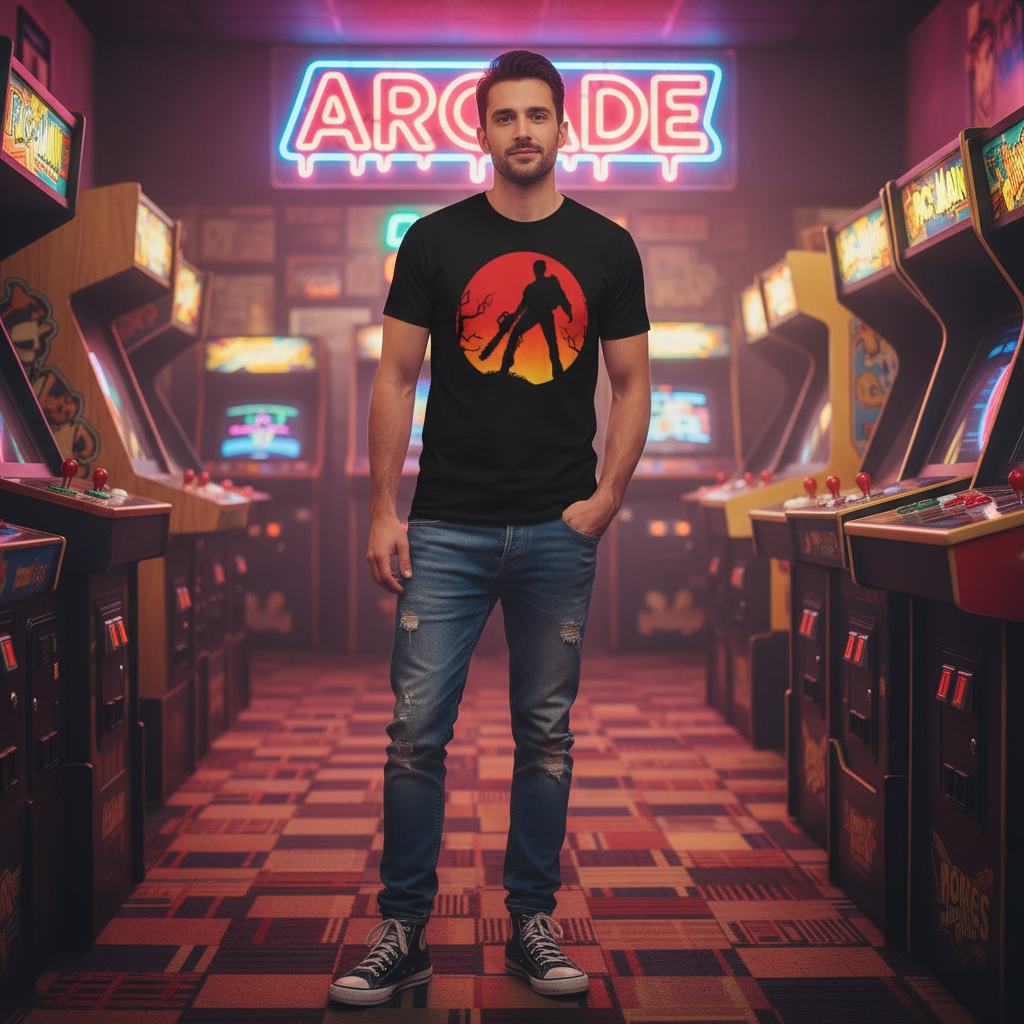 Retro arcade setting