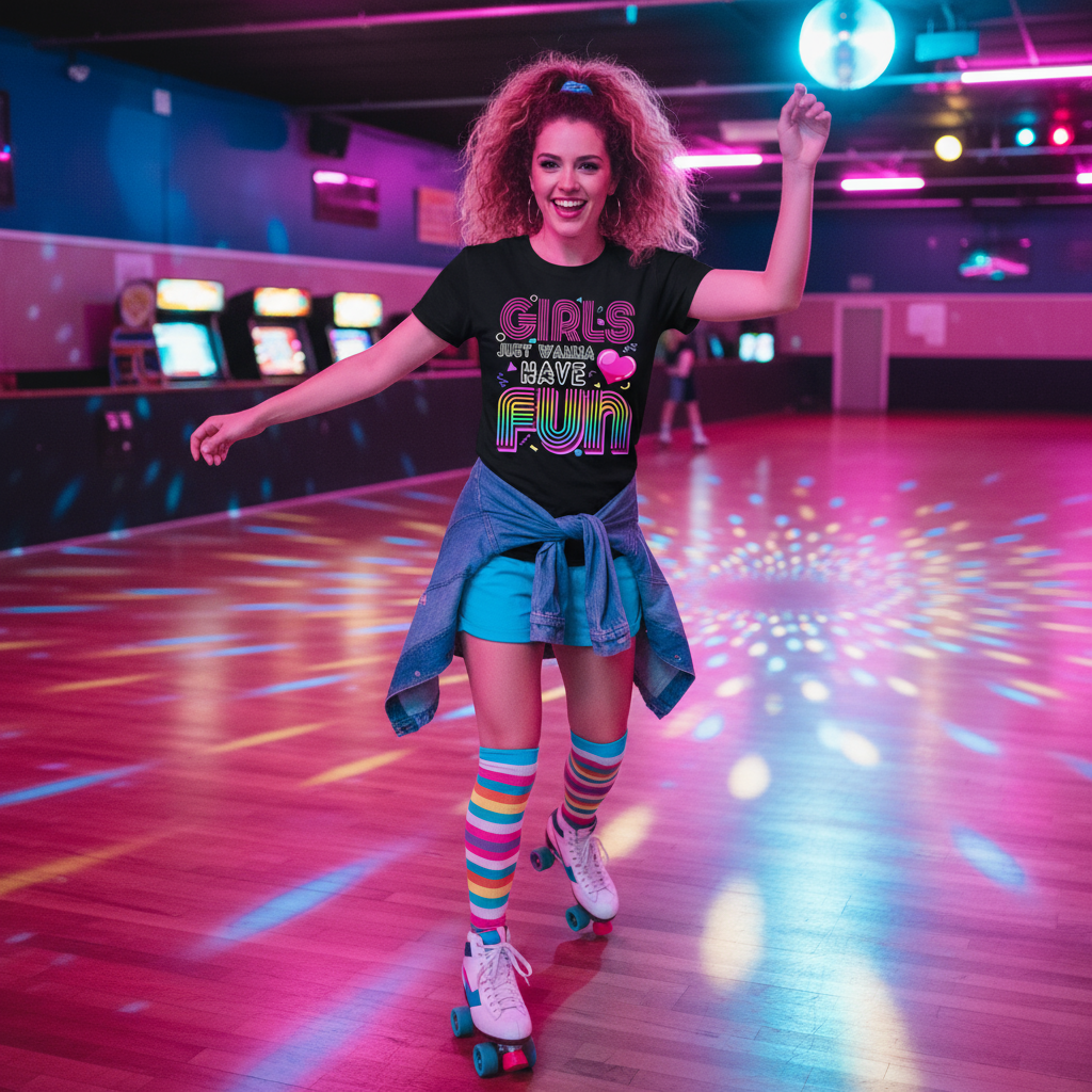 Roller skating rink lifestyle shot
