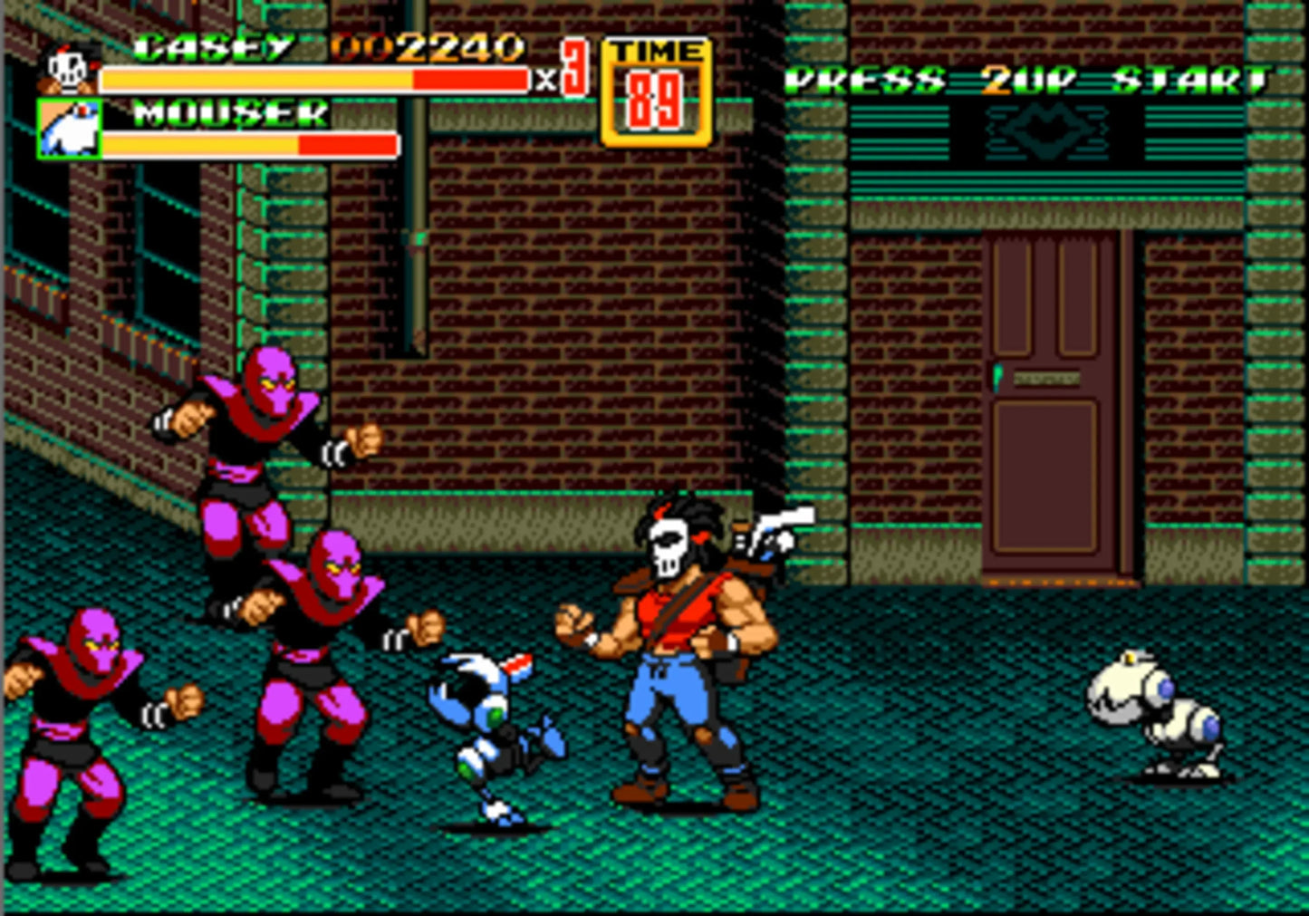 Teenage Mutant Ninja Turtles (of Rage): Shredder's Re-Revenge (Genesis Compatible) - with Case and Manual
