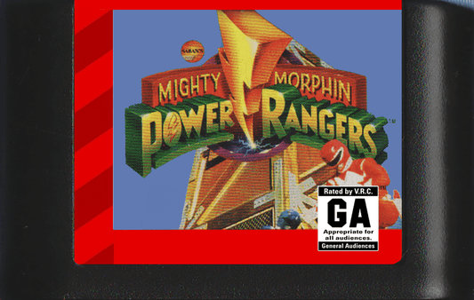 Mighty Morphin Power Rangers (Genesis Compatible) - Reproduction Video Game Cartridge image 0