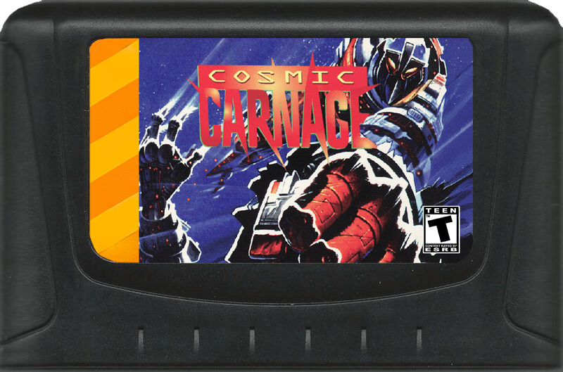 Cosmic Carnage (32X Compatible) (32X Shell) – Reproduction Video Game Cartridge with Case and Manual image 1