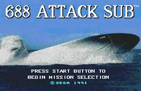 688 Attack Sub (Genesis Compatible) - Reproduction Video Game Cartridge with Case and Manual