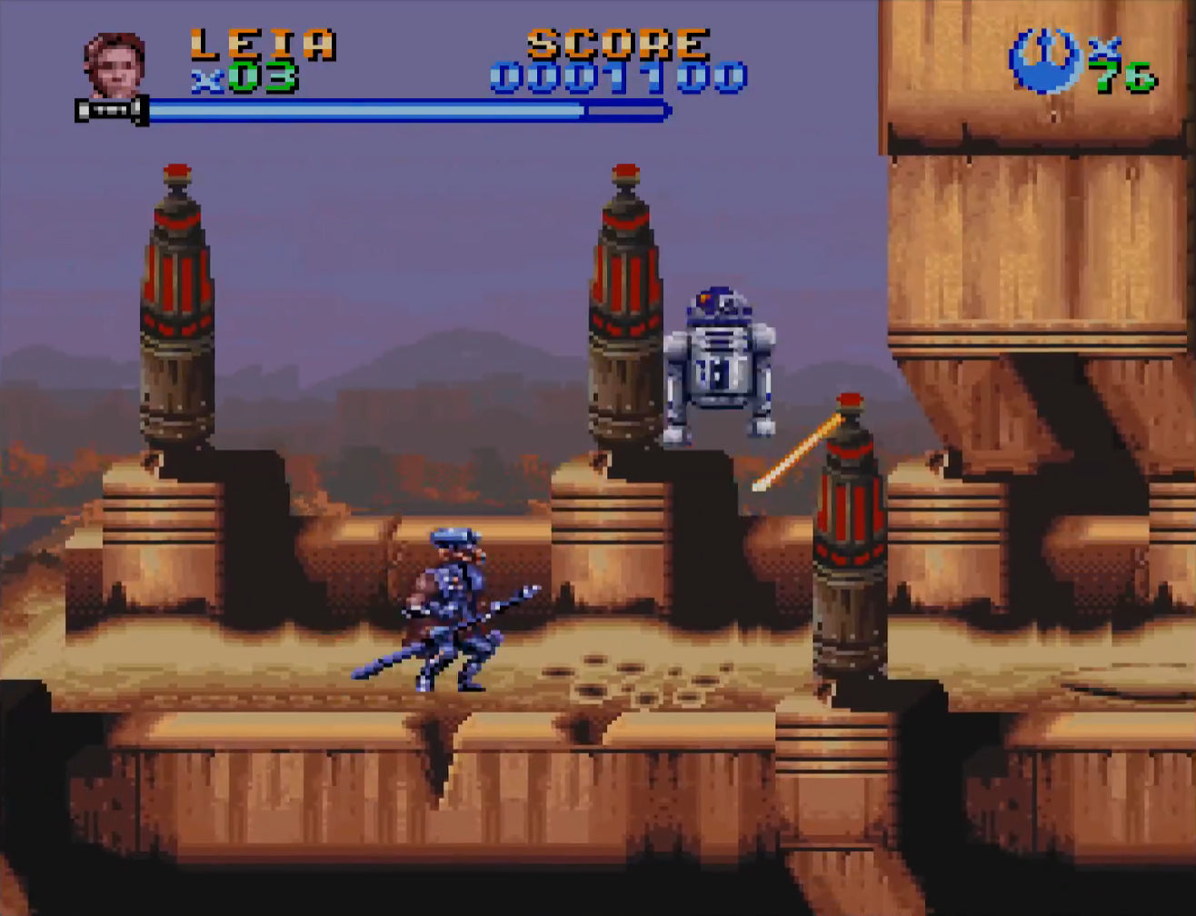 Super Star Wars: Return of the Jedi (SNES Compatible) - Reproduction Video Game Cartridge with Case and Manual