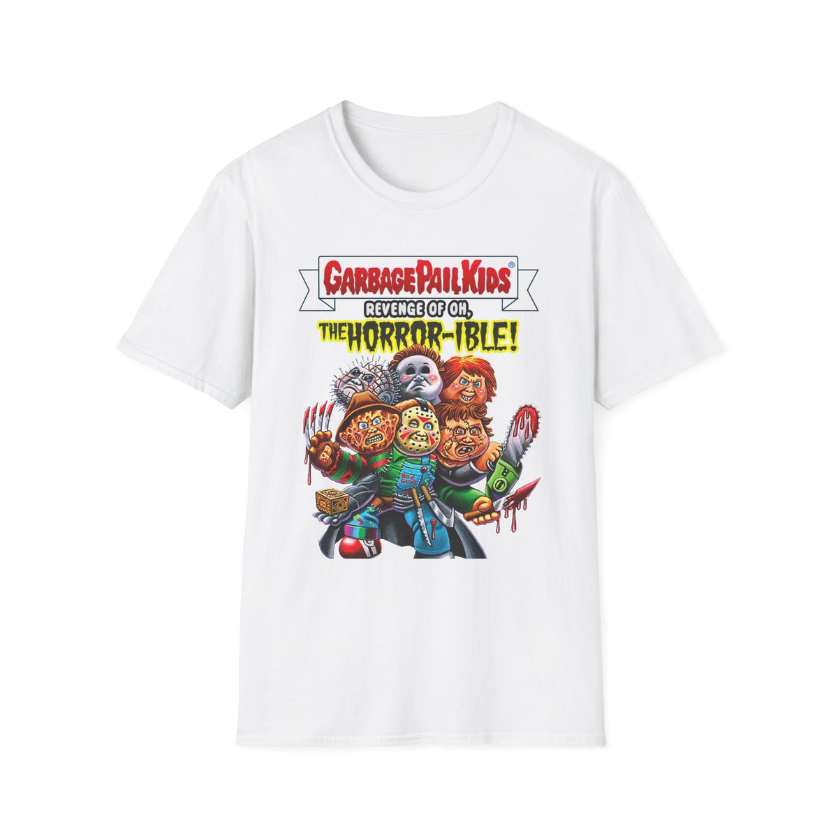 Garbage Pail Kids T-Shirt - Revenge of Oh The Horror-ible Retro 80s Parody Tee