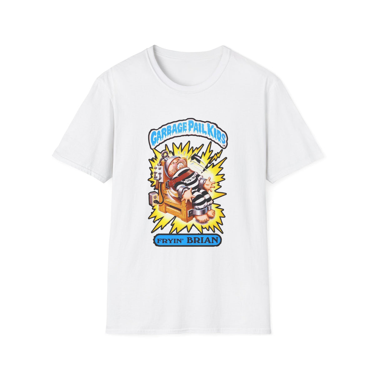 Fryin' Brian Garbage Pail Kids T-Shirt - Retro 1980s GPK Tee