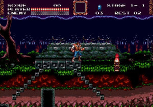 Castlevania Bloodlines (Genesis Compatible) - Reproduction Video Game Cartridge