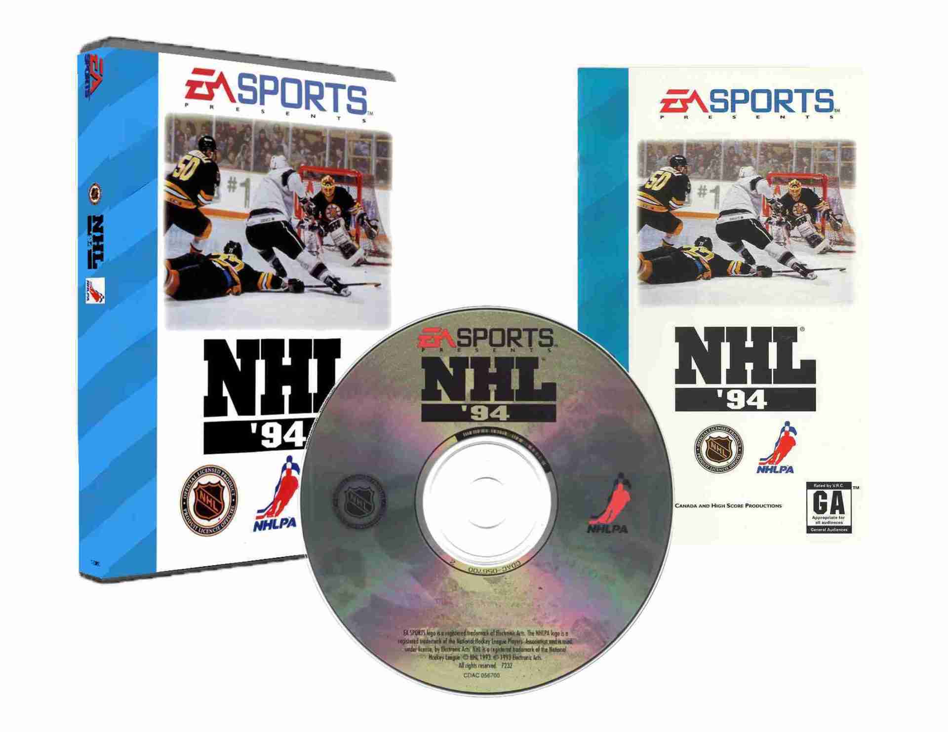 NHL '94 (Sega CD Compatible) - Reproduction Video Game CD image 0