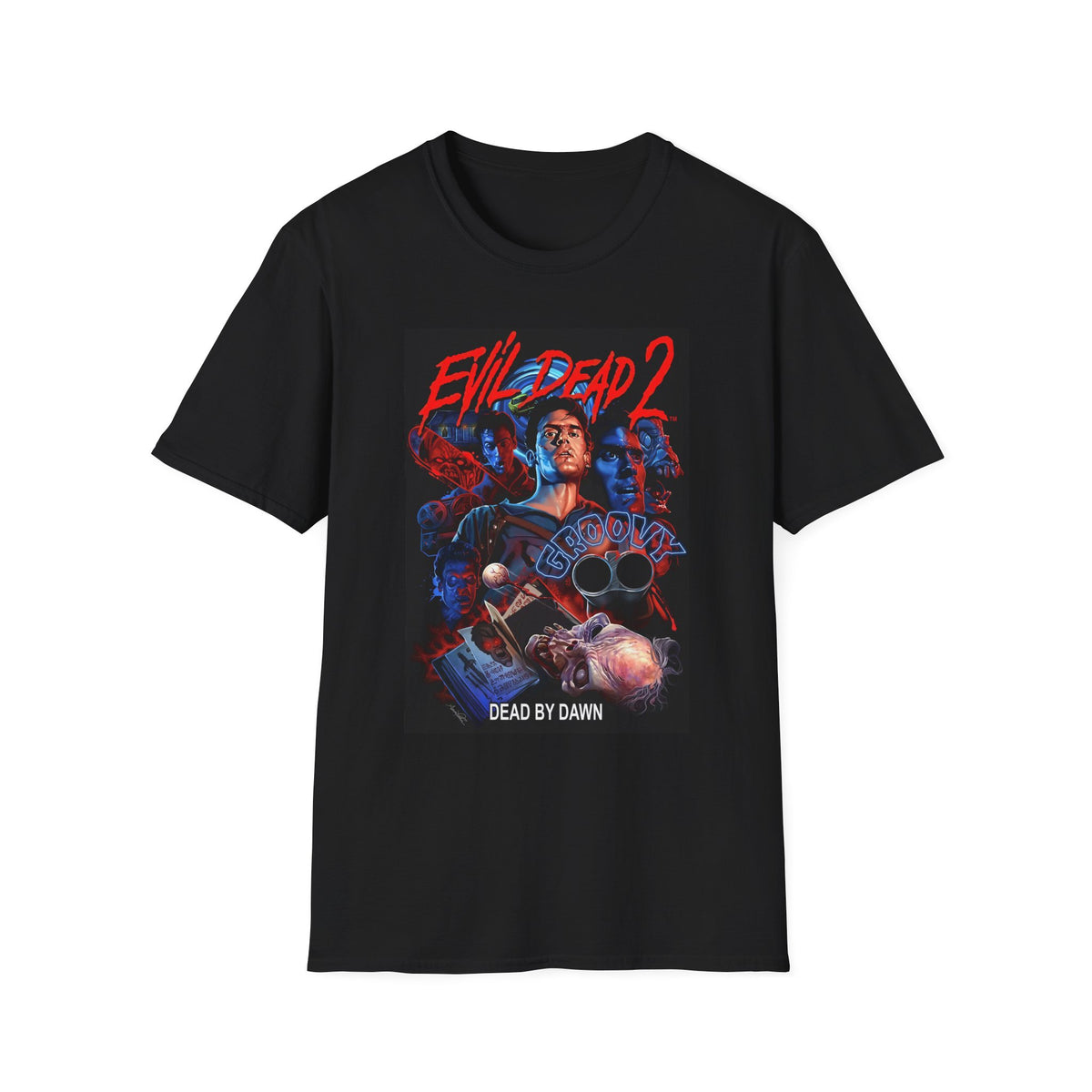 Evil Dead 2 Groovy T-Shirt | Ash Williams Retro Horror Tee