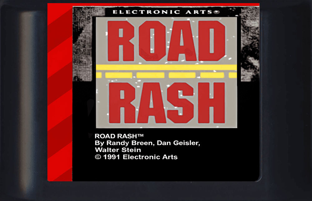 Road Rash (Genesis Compatible) - Reproduction Video Game Cartridge image 0