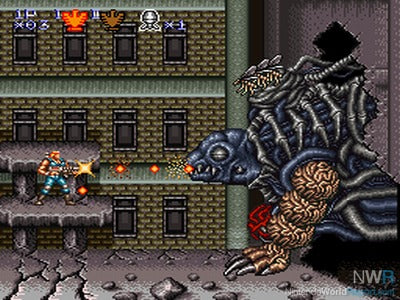 Contra III (3): The Alien Wars (SNES Compatible) – Reproduction Video Game Cartridge with Case and Manual