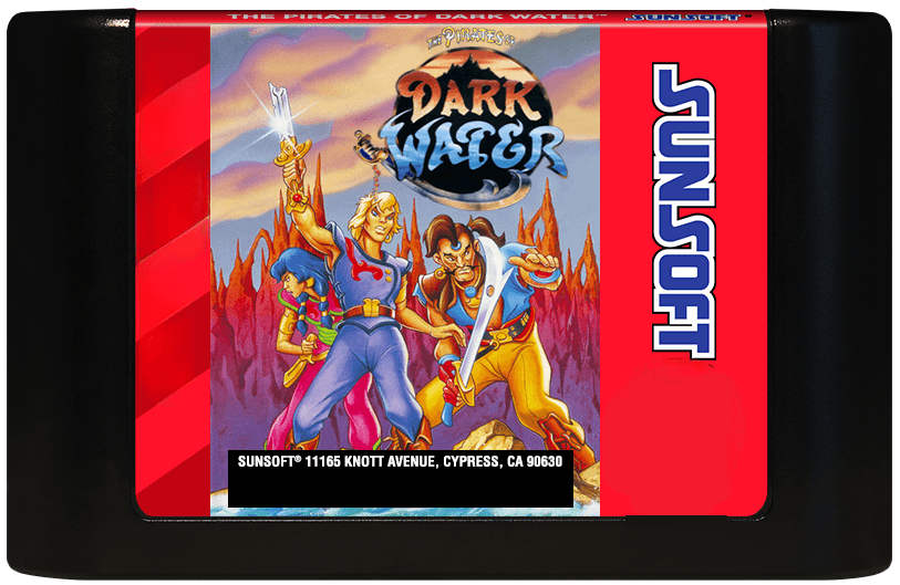 The Pirates of Darkwater (Genesis Compatible) - Reproduction Video Game Cartridge image 0