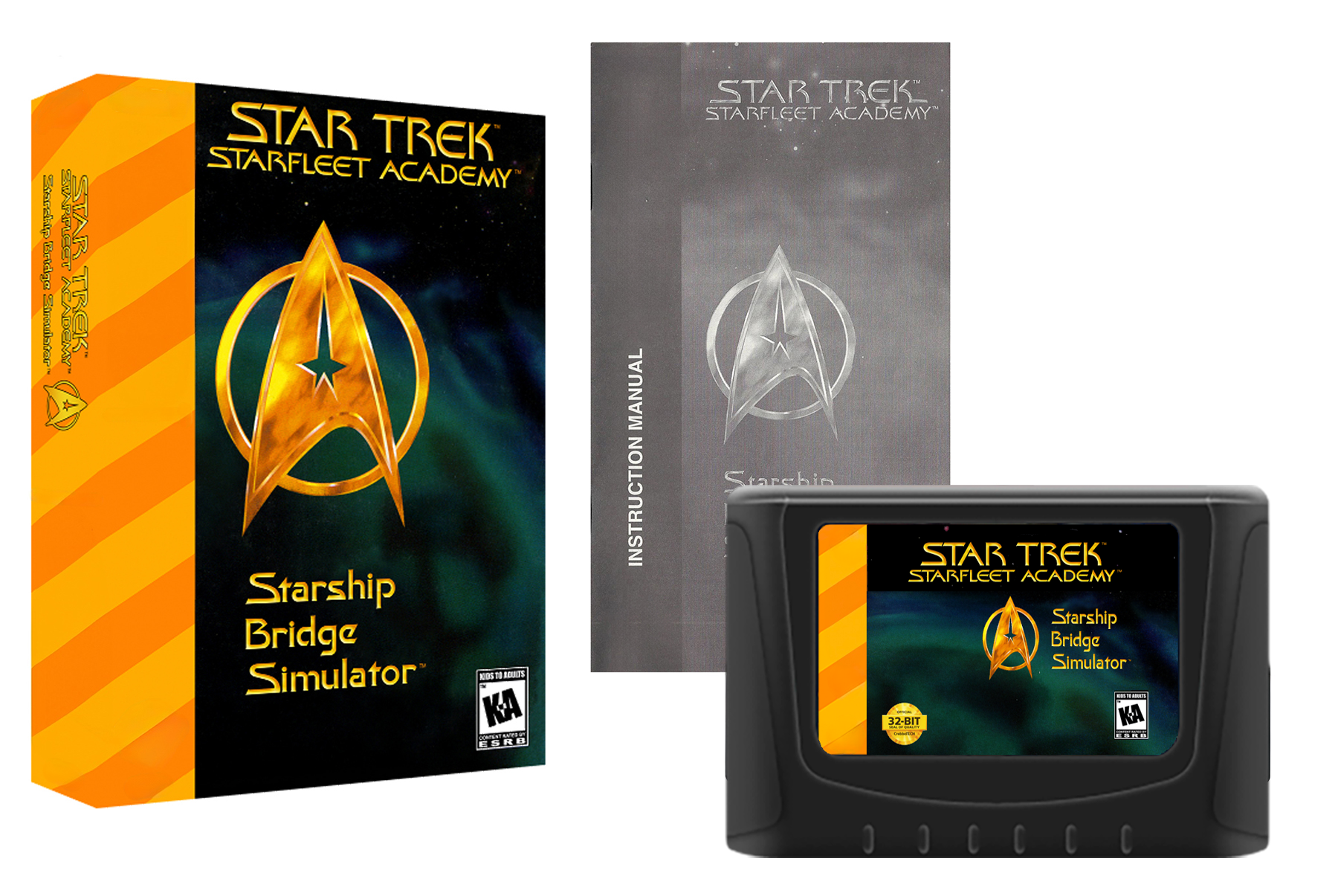 Star Trek Starfleet Academy Starship Bridge Simulator game packaging with logo and text.