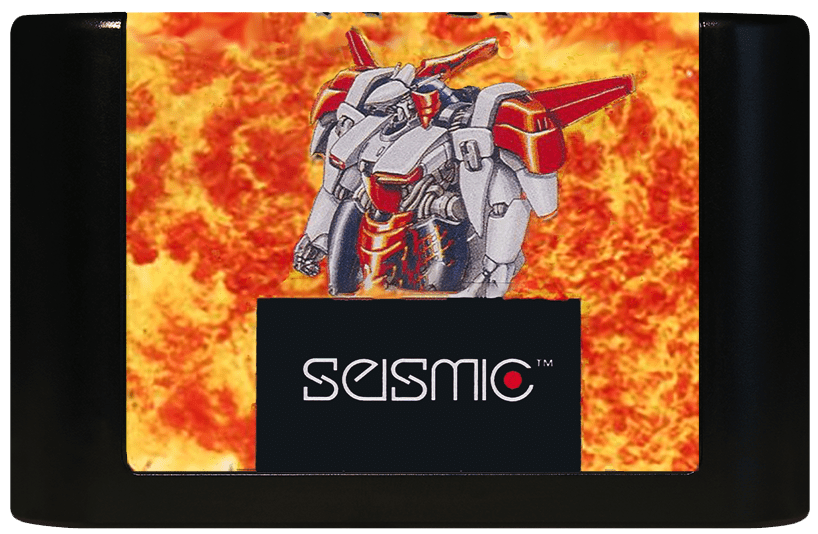 M.U.S.H.A. Metallic Uniframe Super Hybrid Armor (Genesis Compatible) - Reproduction Video Game Cartridge image 0