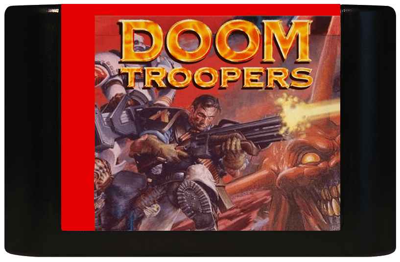 Doom Troopers: The Mutant Chronicles (Genesis Compatible) - Reproduction Video Game Cartridge image 0