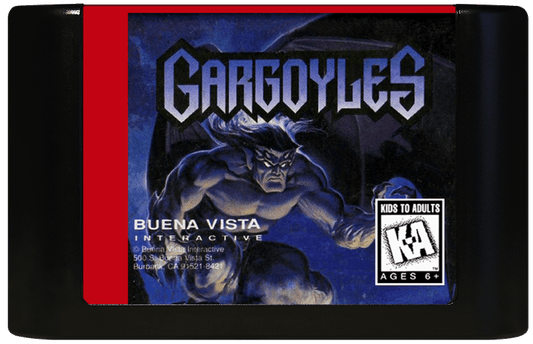Gargoyles (Genesis Compatible) - Reproduction Video Game Cartridge image 0