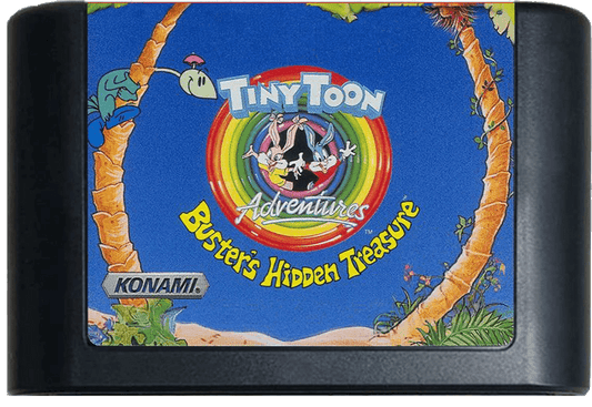 Tiny Toons: Buster's Hidden Treasure (Genesis Compatible) - Reproduction Video Game Cartridge image 0