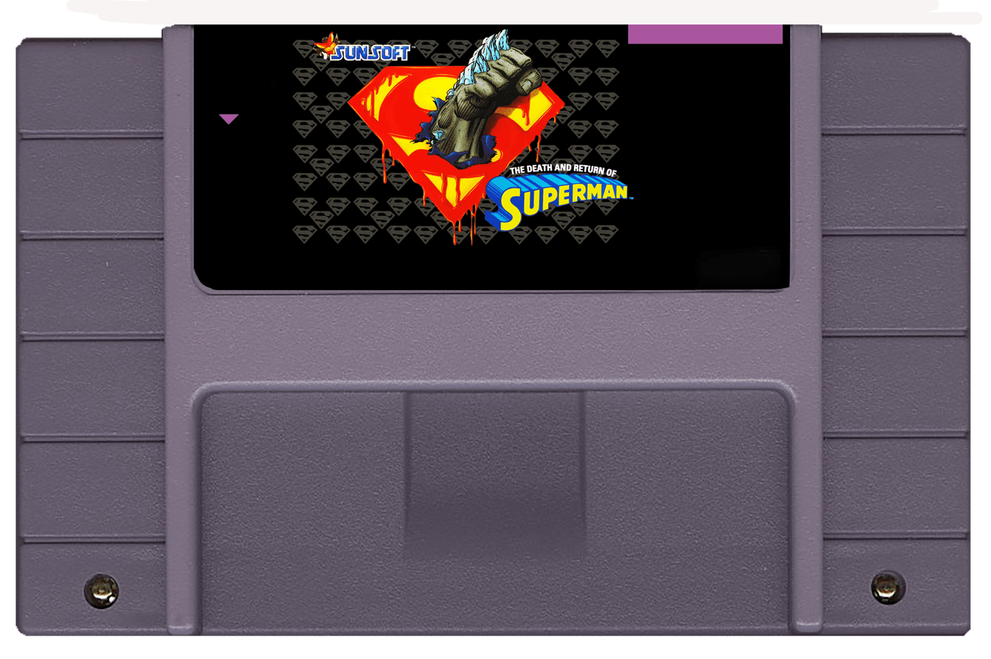 The Death and Return of Superman (SNES Compatible) - Reproduction Video Game Cartridge image 0