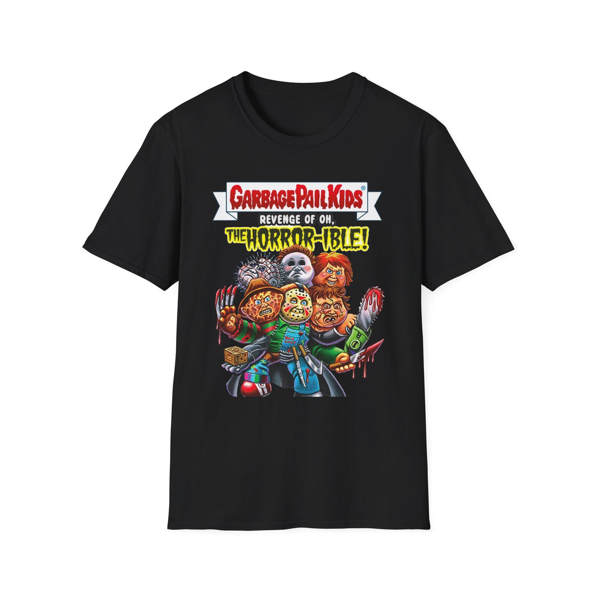 Garbage Pail Kids T-Shirt - Revenge of Oh The Horror-ible Retro 80s Parody Tee