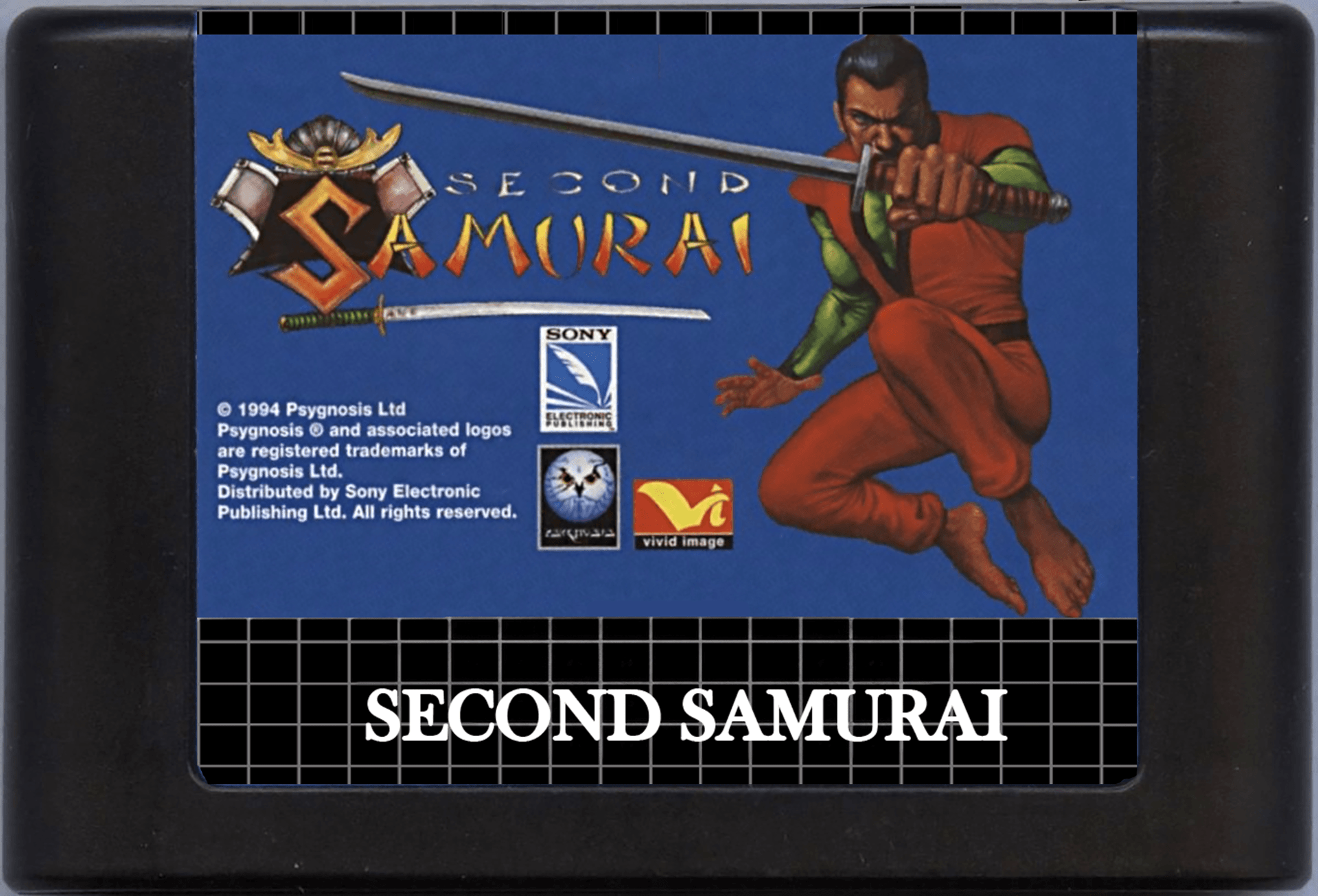 The Second Samurai (Genesis Compatible) - Reproduction Video Game Cartridge image 0