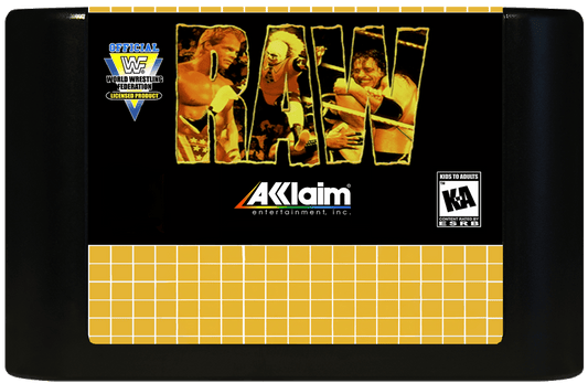 WWF Raw (32X Compatible) - Reproduction Video Game Cartridge