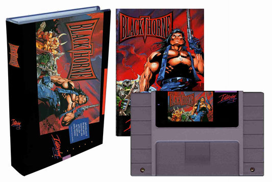 Blackthorne (SNES Compatible) - Reproduction Video Game Cartridge with Case and Manual image 0