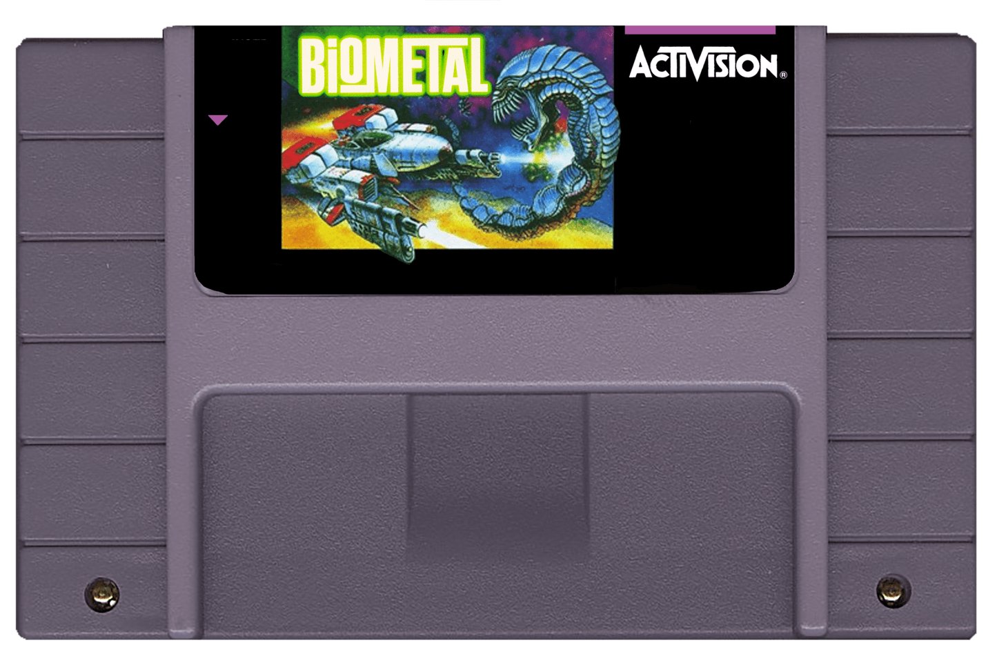 Biometal (SNES Compatible) - Reproduction Video Game Cartridge with Case and Manual image 1
