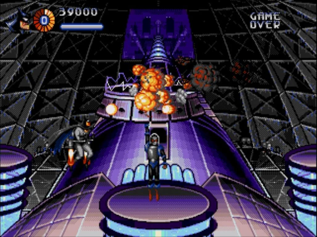 The Adventures of Batman & Robin Genesis Reproduction Cartridge – Complete with Case & Manual