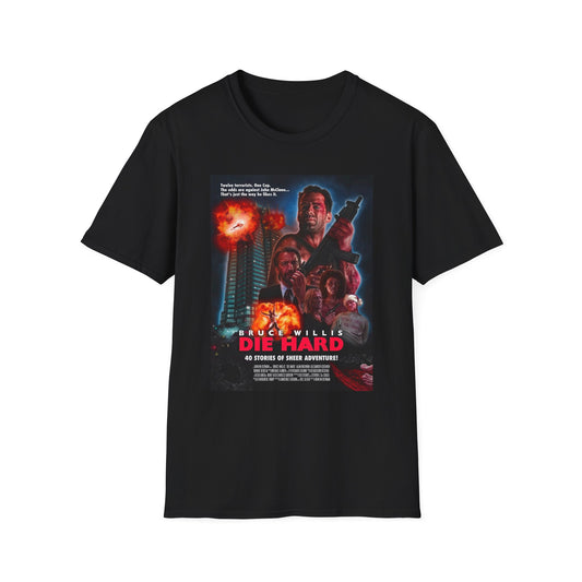 Die Hard Movie T-Shirt - Alternate Poster Design - Bruce Willis Action Film Tee