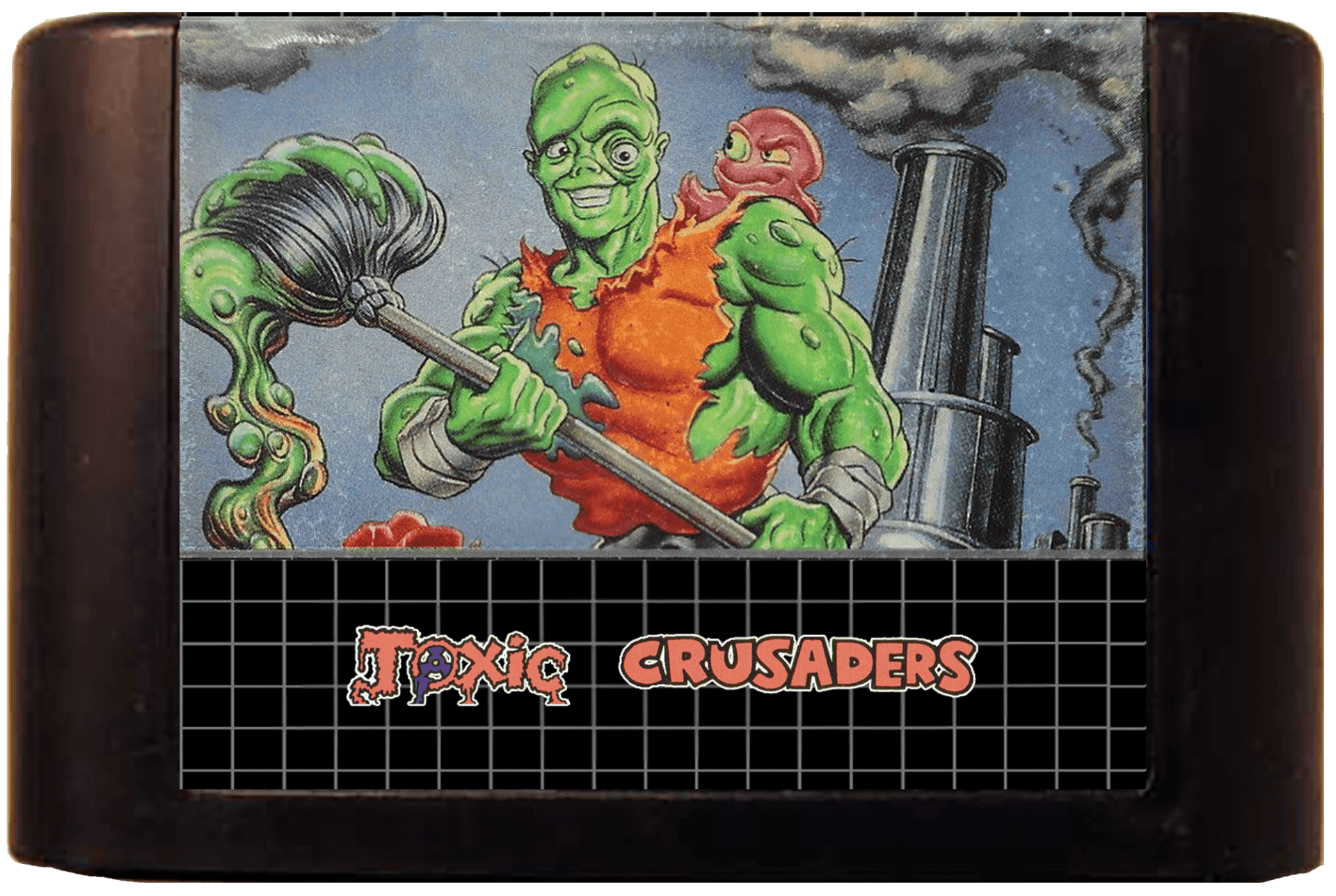 Toxic Crusaders (Genesis Compatible) - Reproduction Video Game Cartridge image 0
