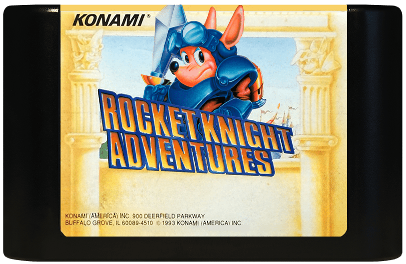 Rocket Knight Adventures (Genesis Compatible) - Reproduction Video Game Cartridge image 0