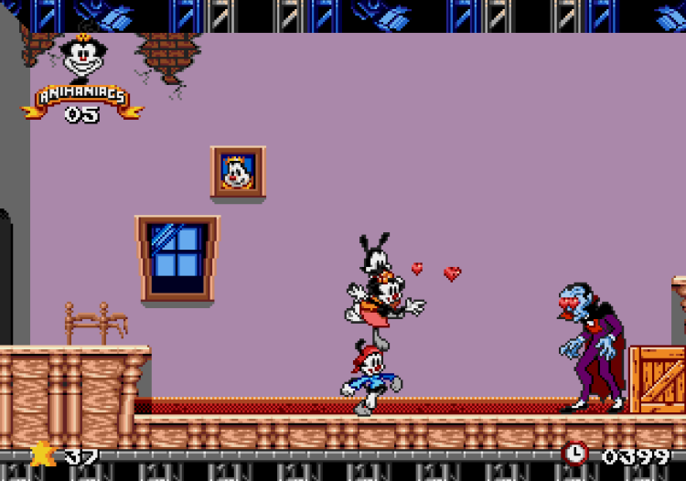 Animaniacs (Genesis Compatible) - Reproduction Video Game Cartridge with Case and Manual